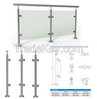 Stainless Steel Glass Balustrade for Stairs or Balcony