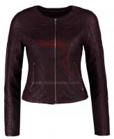 Manufacturer price custom women leather jacket