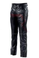 Wholesale Custom Mens Casual Black Leather Jogger Pants