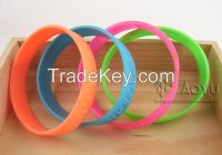 202*12*2mm custom silicone wristband from Aoyu Decoration Factory(have different sizes)