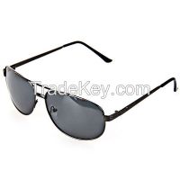 Metal Frame UV Protection Men Driving Sunglasses With Gray TAC Polariz