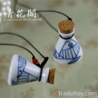 Wholesale Ceramic Jewelry Essential Oil Bottle/Drift Bottle Necklace