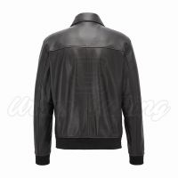 Men Bomber Style Leather Fashion Jacket