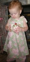 SHABBY ROSES BOUTIQUE TODDLER DRESS & PANTS SET