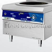380v 8000w Restaurant Heavy Duty Single-burner Induction Stock Pot Soup Cooker