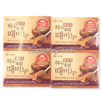 Honey body soap set of 4 pieces