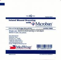 Island Wound Dressing, AMD w/Microban - Various Sizes (IW44T, IW37T, IW48T, IW410T, IW414T)