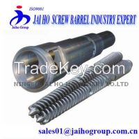 Nitrided double barrel/cylinder for WPC extrusion line