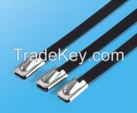 12mm Cheap Self-Locking Stainless Steel Cable Tie Coated PVC