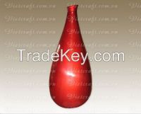 lacquer vase handmade in Vietnam red color