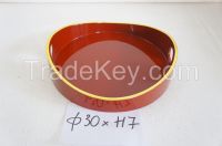 red tray handicraft lacquer tray glossy color