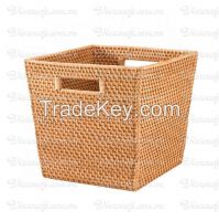 rattan basket, laundry basket eco-friendly handmade in Vietnam