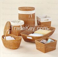 rattan basket high quality laundry basket handmade in Vietnam