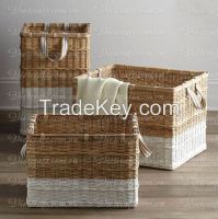 rattan basket laundry basket for household