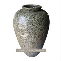 lacquer vase handmade in Vietnam nice design high quality lacquer vase grey color