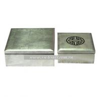 lacquer box jewelry box handmade in Vietnam wholesale lacquer box silver color