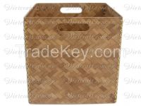 rattan basket laundry basket for household handwoven in Vietnam