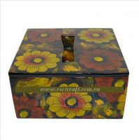 lacquer box jewelry box handmade in Vietnam wholesale lacquer box flower box