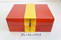 lacquer box jewelry box handmade in Vietnam wholesale lacquer box mdf wood red color