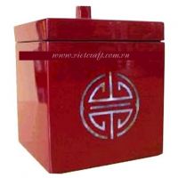 lacquer box jewelry box handmade in Vietnam wholesale lacquer box red design