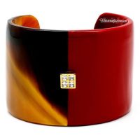 horn bracelet horn handmade in Vietnam multi design cheap wholesale price red lacquer color