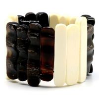 horn bracelet horn handmade in Vietnam multi design cheap wholesale price black and white