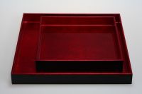 lacquer tray handmade in Vietnam red dark tray for home decoration 