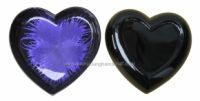 lacquer tray handmade in Vietnam heart shape purple color