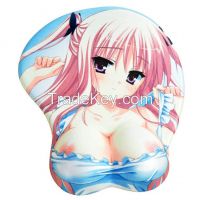 3d anime cartoon mouse pad,japanese design mouse pad,mouse pad with protect wrist