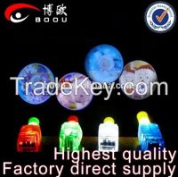 2015 Christmas Decoration LED Finger Light With Various Cartoon Projection Images, Or Multi Color LED Lights