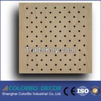 perforated decoration wooden timber acoustic panel