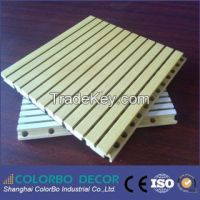 hot sale grooved wooden timber acoustic panel