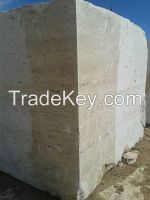 Travertine block