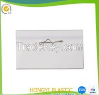 lexible waterproof transparent PVC card holders, name badge holders