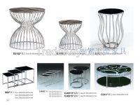 Metal side table