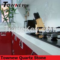 Professional design polished modern design hard sparkling quartz kitchen top