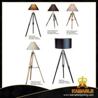 Contemporary Decorative Tripod Wood Floor Lamp (f705b)