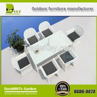 outdoor patio rattan furniture garden dining table set