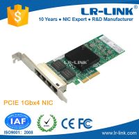 LR-LINK Brand PCI Express x4 Quad Port Copper Gigabit Server Adapter (Intel I350 Based)
