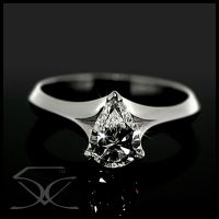 Pear Diamond Engagement Ring