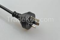 SAA power cord 7.5A 3pins plug AC power supply cord