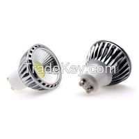 50x57mm led 5w cob gu10 mini led dimmable spotlight AC85-265V or DC12V-24V high lumen low price