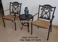 patio& lawn furniture small round side table and chairs set stackable chairs end table assembly