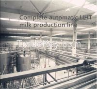 Complete UHT milk production line