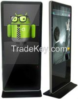 42 inch app design floor standing network digital signage with wifi, 3G