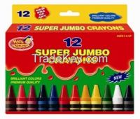 High quality 12 Super Jumbo Crayons
