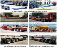 Lowboy-Semi Trailer-Lowbed-Extendable Trailer-China Heavy Transporter