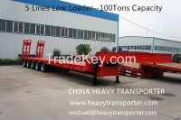 Lowbed-Lowboy-Semi Trailer-Extendable Trailer-China Heavy Transporter