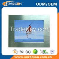 12.1 inch IP65 waterproof 1000nits high brightness sunlight readable industrial all in one touch panel PC