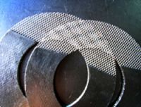 Graphite gasket reinforced with metal mesh